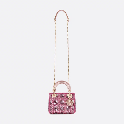 LADY DIOR MINI WITH PEARLS