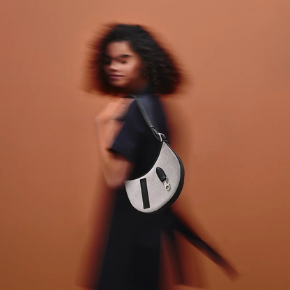 SMALL SADDLE BAG MADE OF FABRIC AND LEATHER BY HERMÈS