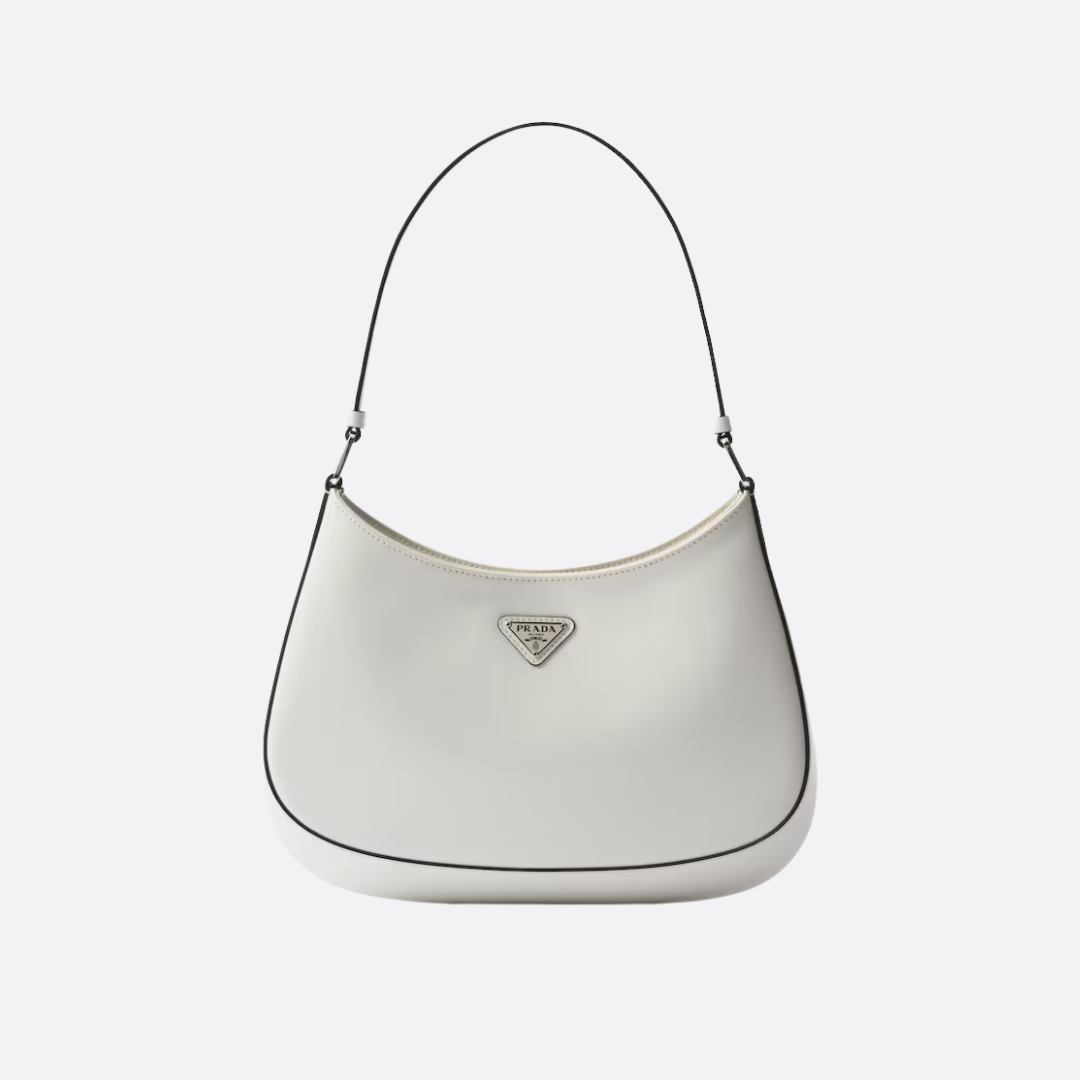 PRADA CLEO SHOULDER BAG MADE OF BRUSHED LEATHER