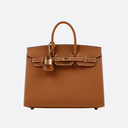HERMÈS BIRKIN 25 HSS BAG IN CHALK / GRIS TOURTERELLE MADE OF TOGO LEATHER