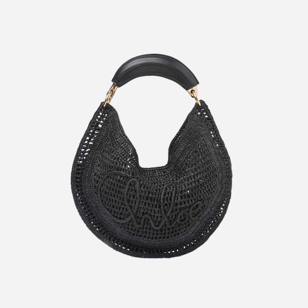 CHLOÉ SUMMER BANANA BAG MADE OF RAFFIA