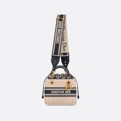 DIOR LADY DIOR HANDBAG MADE OF RATTAN