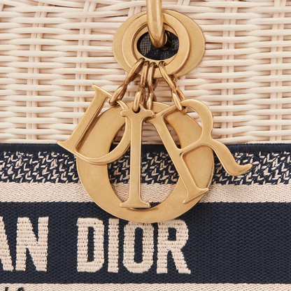 DIOR LADY DIOR HANDBAG MADE OF RATTAN