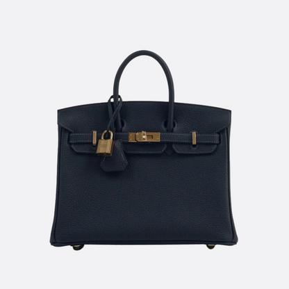 HERMÈS BIRKIN 25 HSS BAG IN CHALK / GRIS TOURTERELLE MADE OF TOGO LEATHER