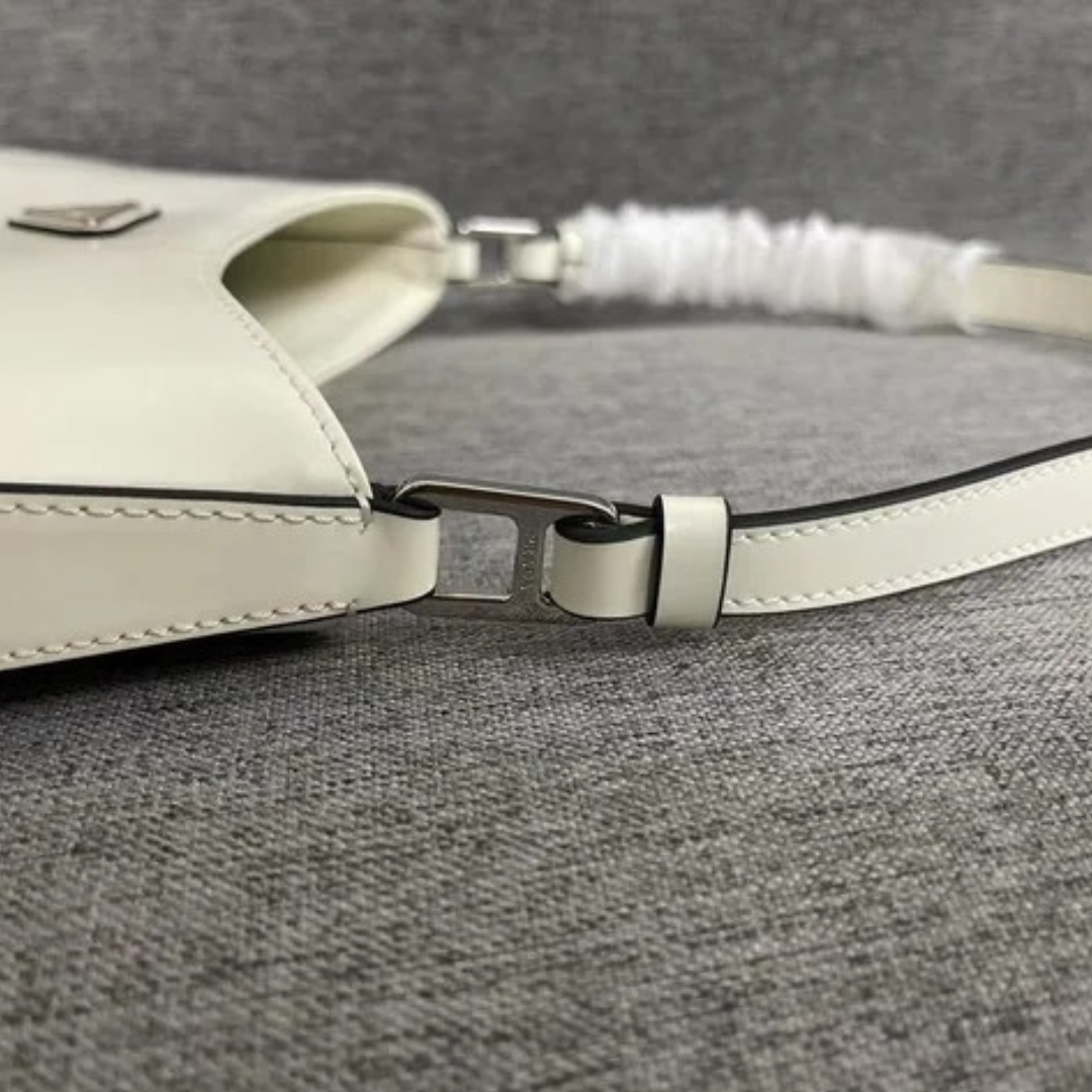 PRADA CLEO SHOULDER BAG MADE OF BRUSHED LEATHER