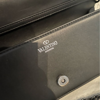 VALENTINO GARAVANI LOCÒ SMALL SHOULDER BAG WITH JEWEL LOGO