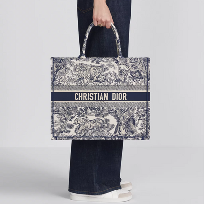 LARGE DIOR BOOK TOTE BAG