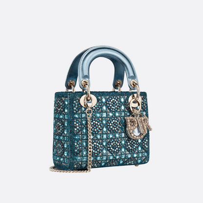 LADY DIOR MINI WITH PEARLS