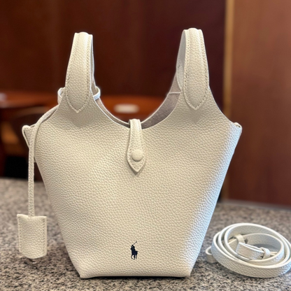 POLO PLAY SMALL LEATHER TOTE & CROSSBODY BAG