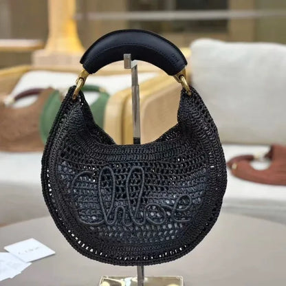 CHLOÉ SUMMER BANANA BAG MADE OF RAFFIA