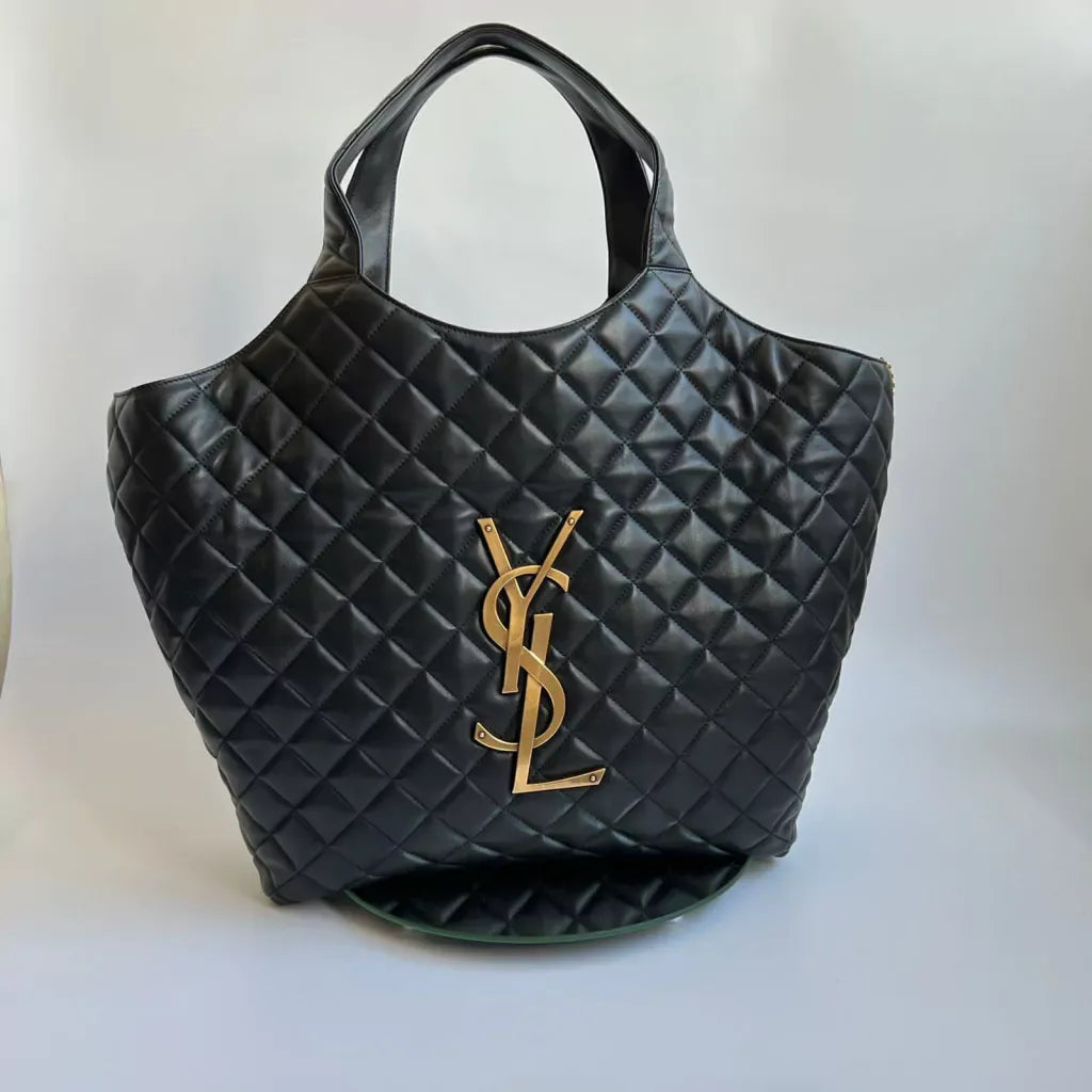 SAINT LAURENT ICARE HAND BAG MADE OF QUILTED LAMB LEATHER
