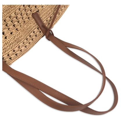 YVES SAINT LAURENT HAND BAG MADE OF RAFFIA