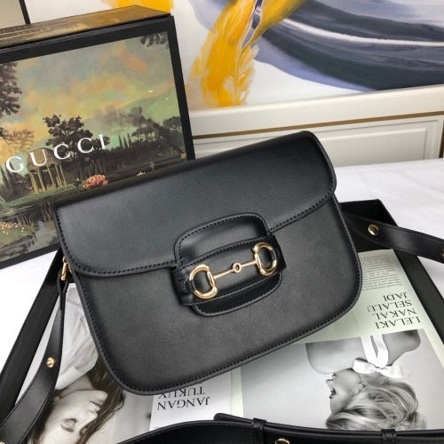 GUCCI 1995 SHOULDER BAG WITH HORSEBITE